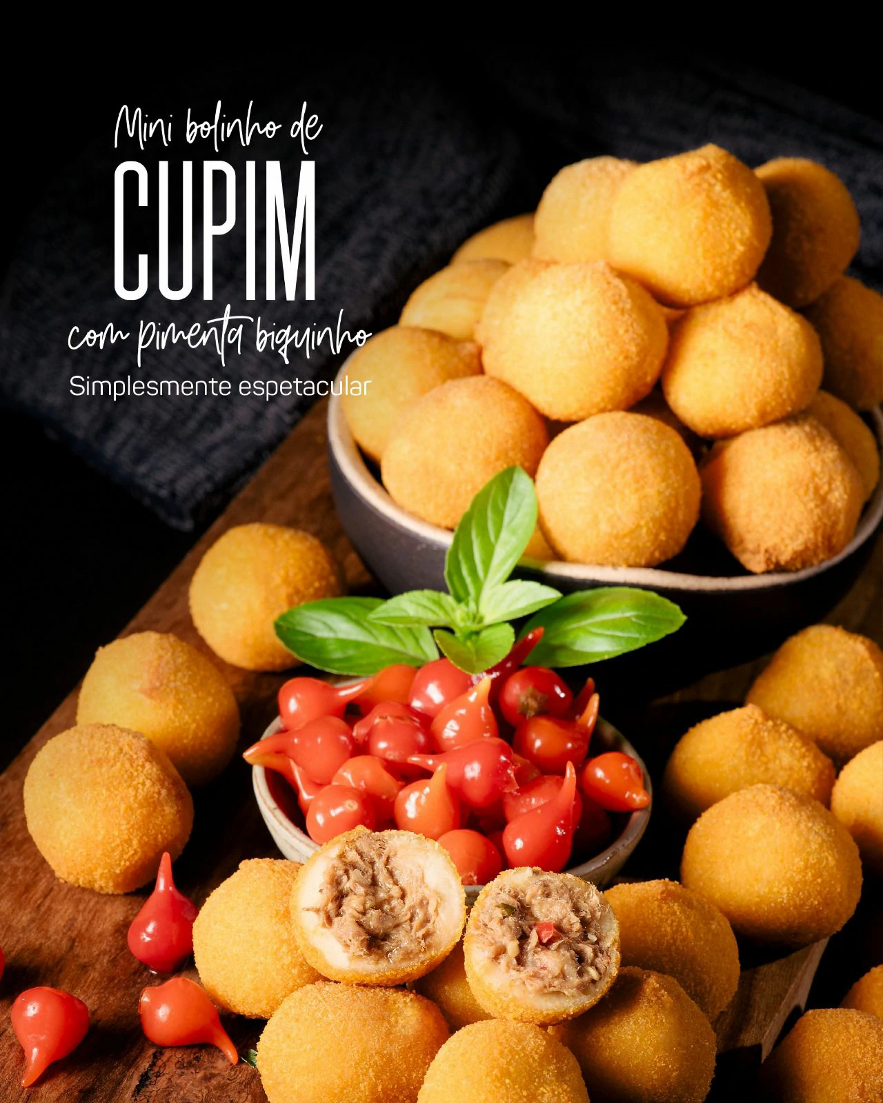 Mini Bolinho Cupim e pimenta biquinho