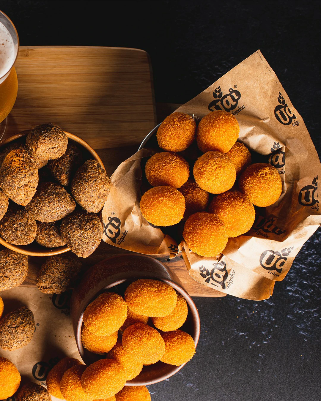 Mini Kibe e Mini bolinha de queijo